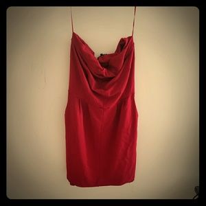 Red Express  tube dress with built in bra